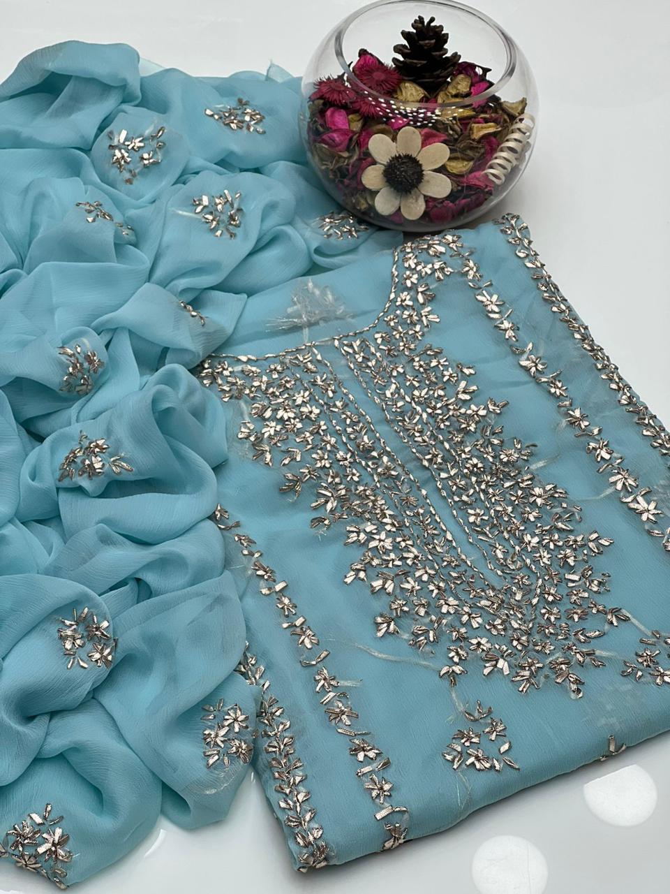 Soft Chiffon Handmade LCD Gotta Work 2Pcs Dress