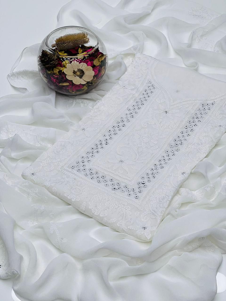 Shadow Sheesha Shiffon Handmade 2Pcs Dress