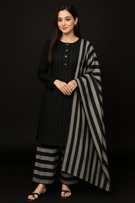Best-Selling Multani Khaddi with Lining Dupatta 3Pcs Dress