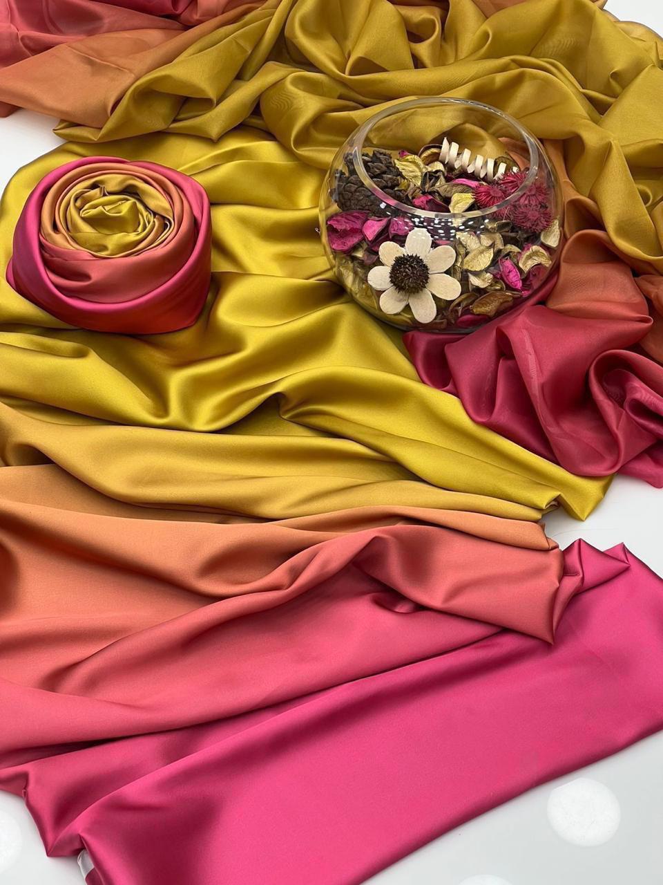 Radiant Shamoze Silk Digital Print 3Pcs Dress