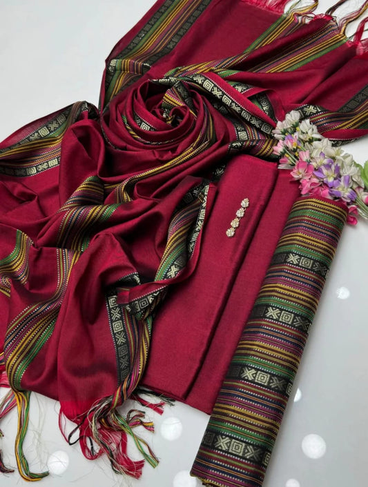 Sussi Jacquard Multi-Color 3Pcs Dress