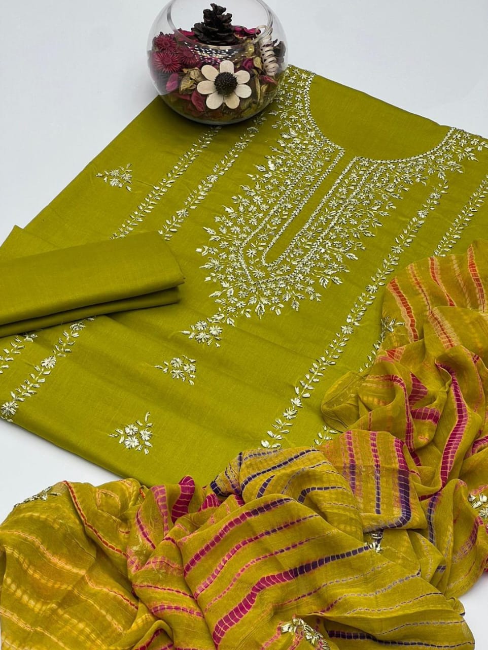Enigma Lawn Gota Work 3Pcs Dress