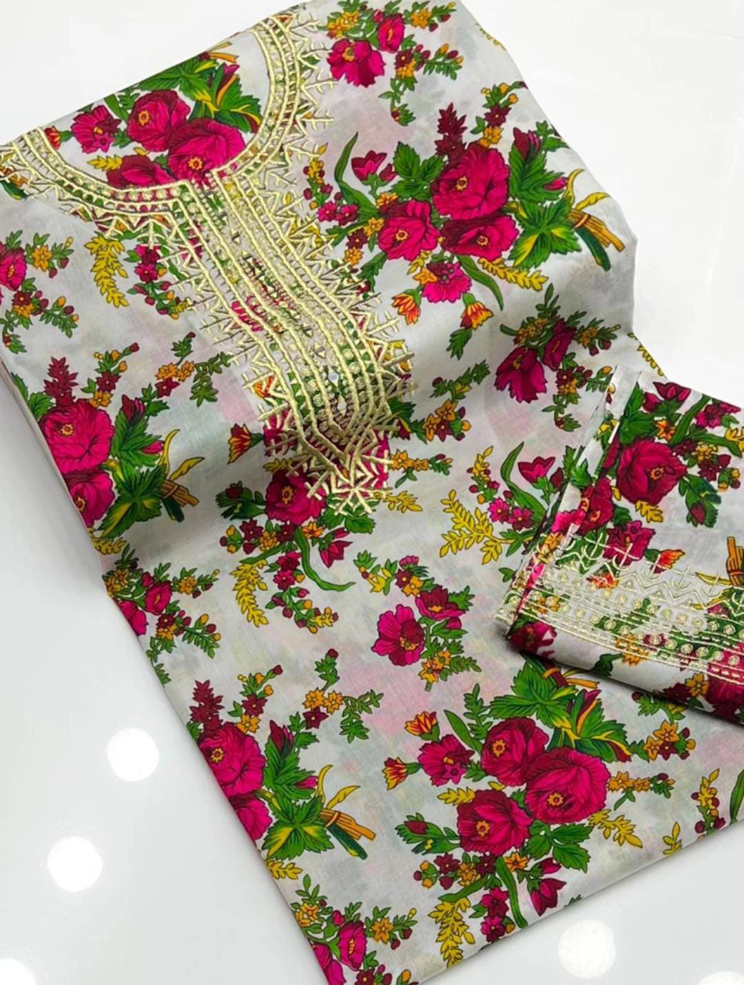 Avira Marina Printed Embroidered 2Pcs Dress