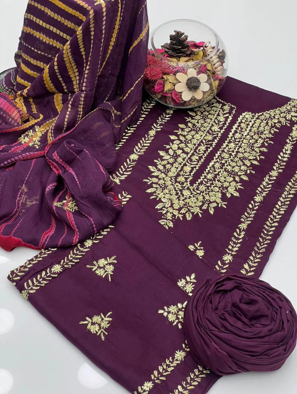 Enigma Lawn Gota Work 3Pcs Dress