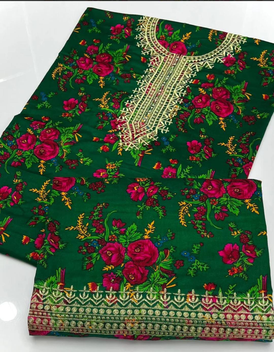 Avira Marina Printed Embroidered 2Pcs Dress
