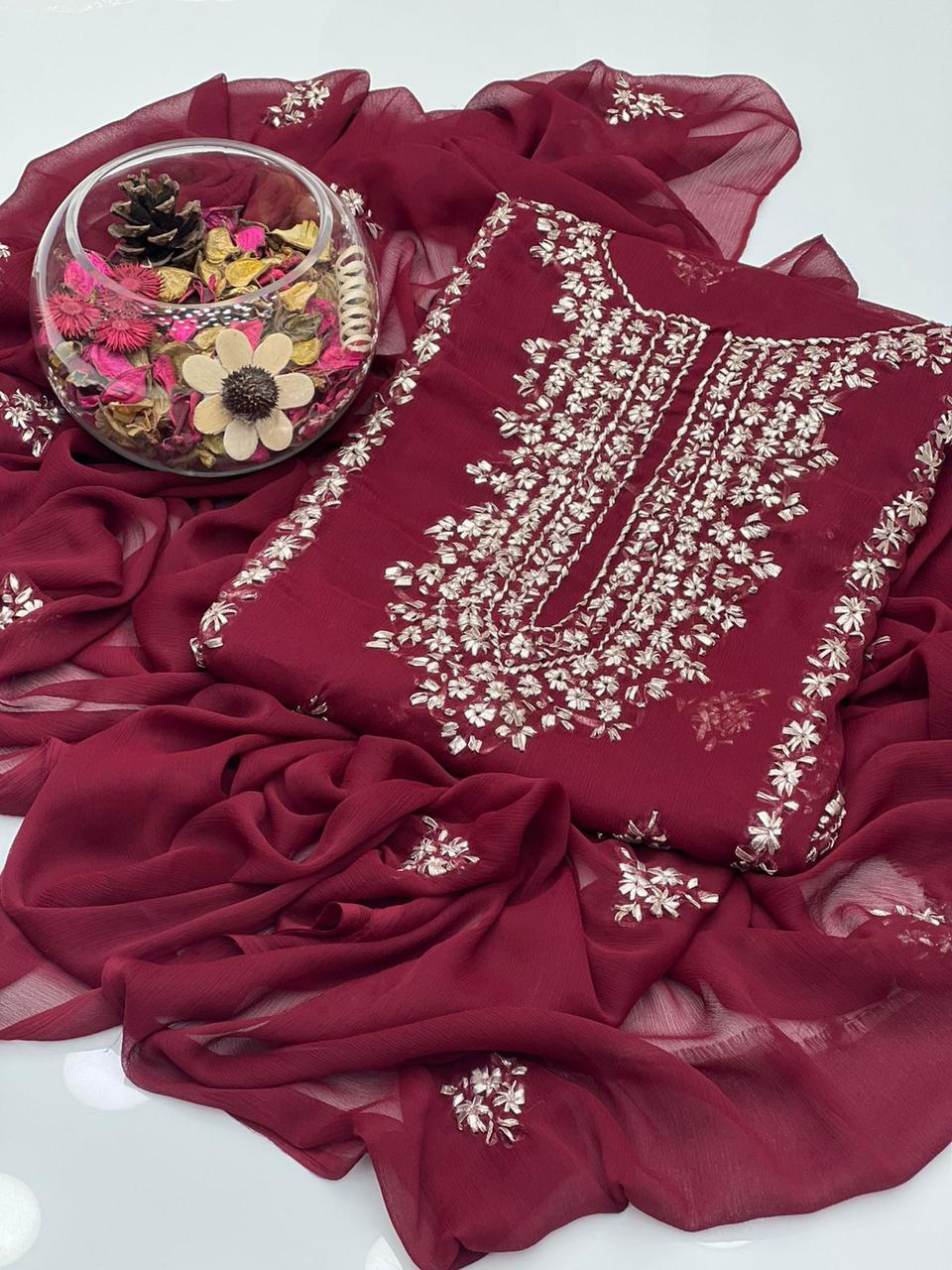 Soft Chiffon Handmade LCD Gotta Work 2Pcs Dress