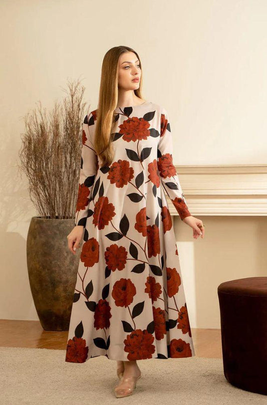 Chic Shamoze Silk Tie & Dye Digital Print 3Pcs Dress