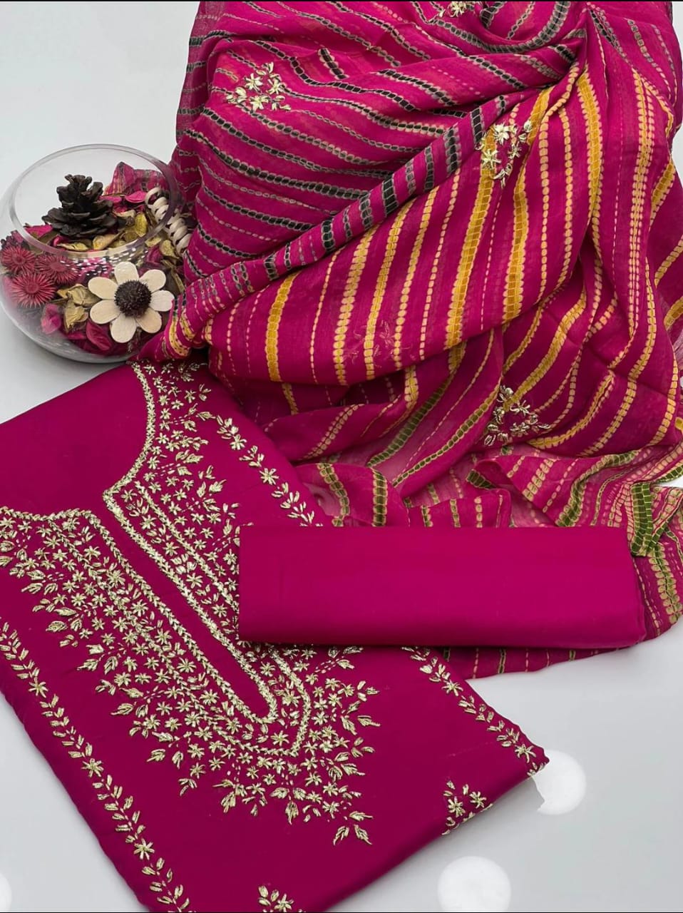 Enigma Lawn Gota Work 3Pcs Dress