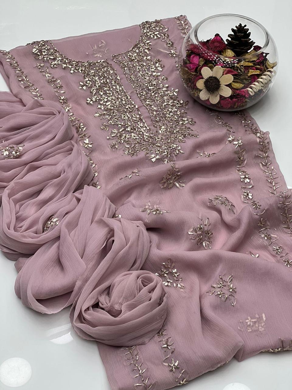 Soft Chiffon Handmade LCD Gotta Work 2Pcs Dress