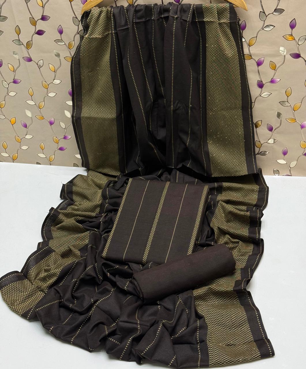 Multani Khaddi Brosha Design 3Pc Dress