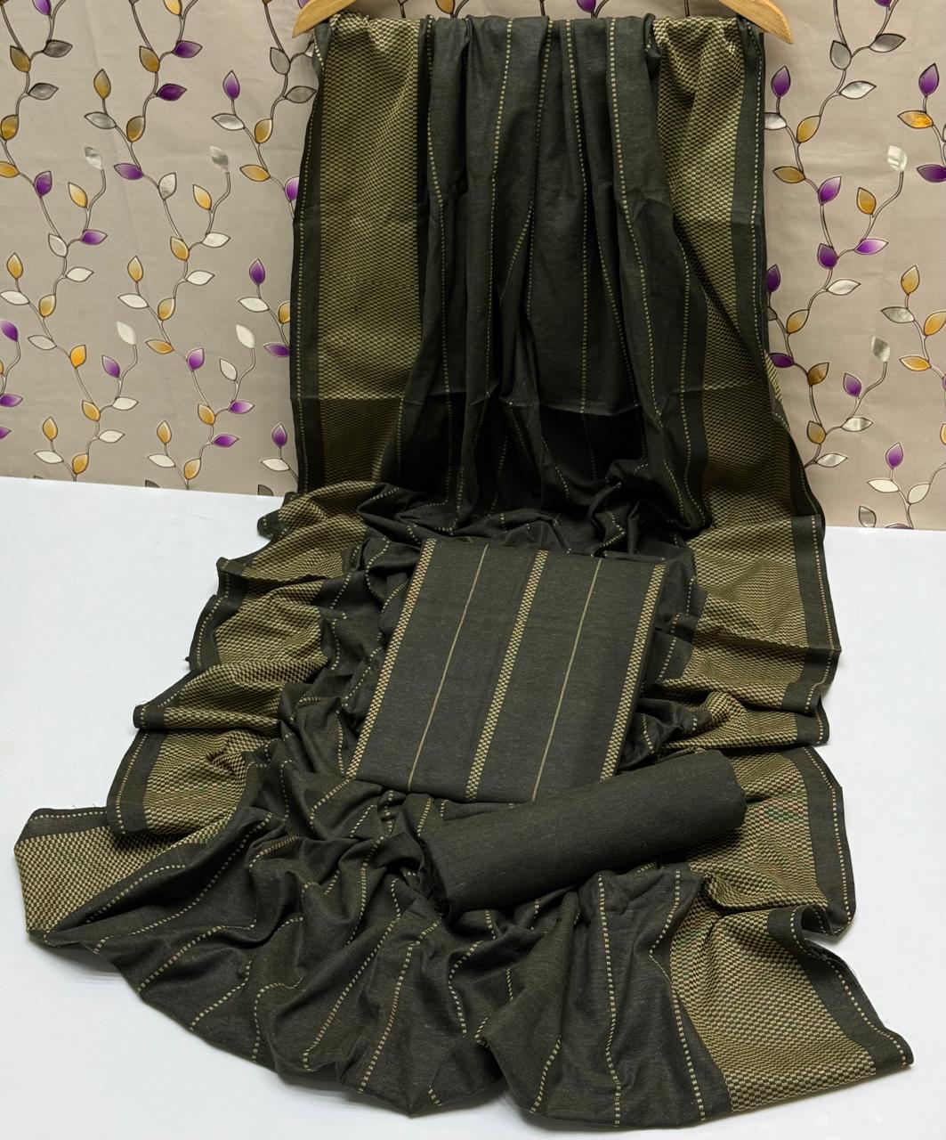 Multani Khaddi Brosha Design 3Pc Dress