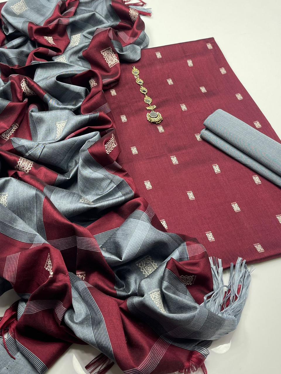Sussi Jacquard Banarsi Charm 3Pcs Dress