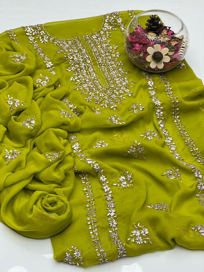 Soft Chiffon Handmade LCD Gotta Work 2Pcs Dress