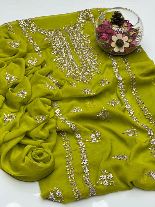 Soft Chiffon Handmade LCD Gotta Work 2Pcs Dress