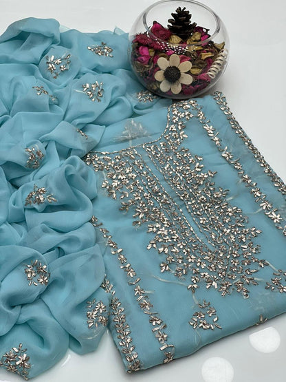 Soft Chiffon Handmade LCD Gotta Work 2Pcs Dress