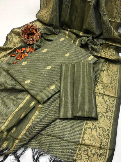 Sussi Khaddar Jacquard Broshia Shirt with Fancy Shawl 3Pcs Dress