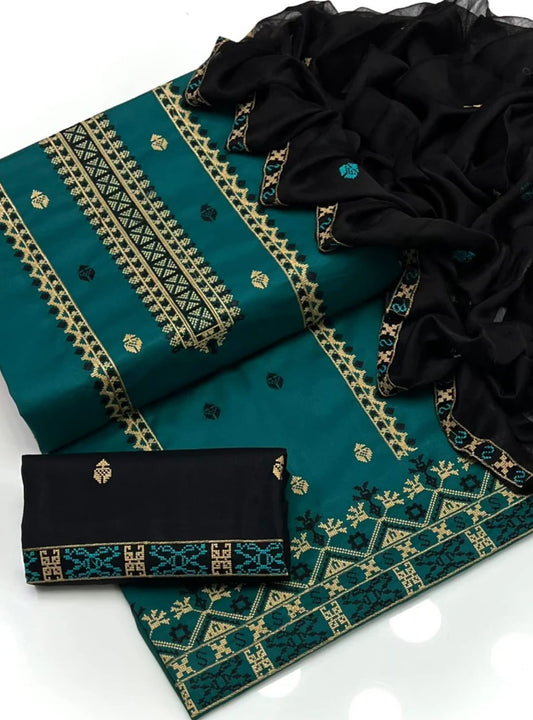 Serora Lawn Cotton Embroidered 3Pcs Dress