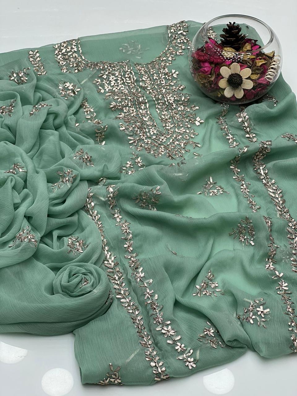 Soft Chiffon Handmade LCD Gotta Work 2Pcs Dress