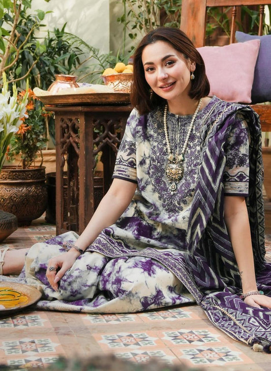 Royal Swiss Lawn Digital Print Suit With Dupatta 3Pcs Dress