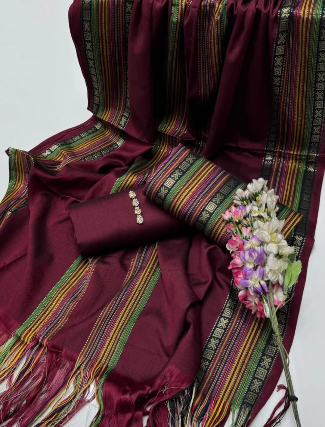 Sussi Jacquard Multi-Color 3Pcs Dress