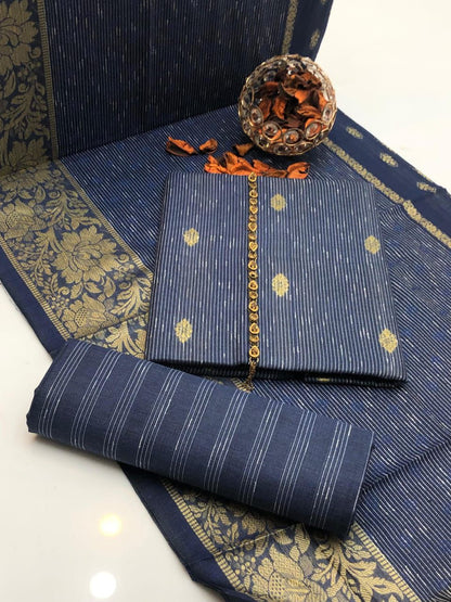 Sussi Khaddar Jacquard Broshia Shirt with Fancy Shawl 3Pcs Dress