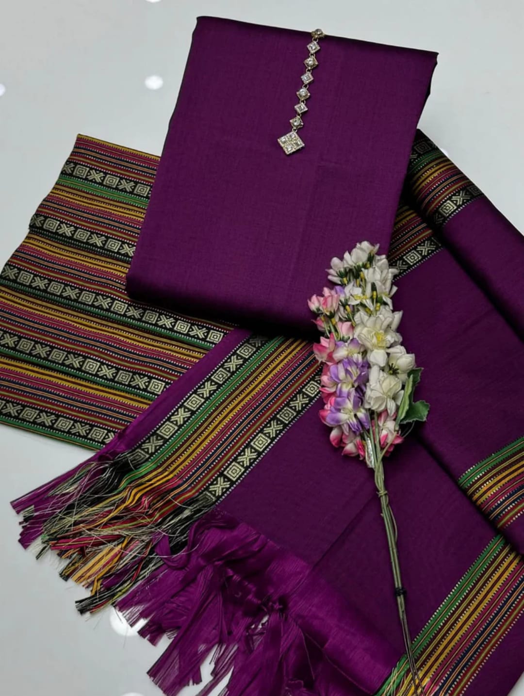 Sussi Jacquard Multi-Color 3Pcs Dress