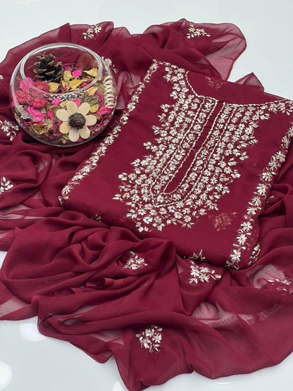 Soft Chiffon Handmade LCD Gotta Work 2Pcs Dress