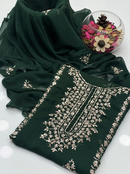 Soft Chiffon Handmade LCD Gotta Work 2Pcs Dress