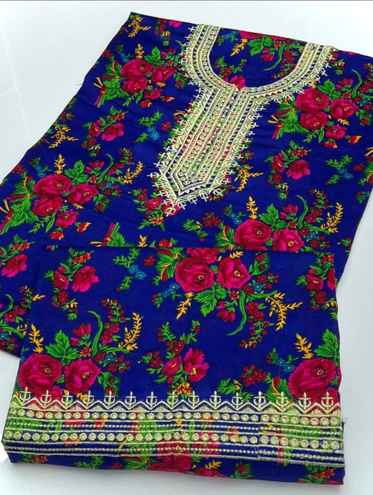Avira Marina Printed Embroidered 2Pcs Dress