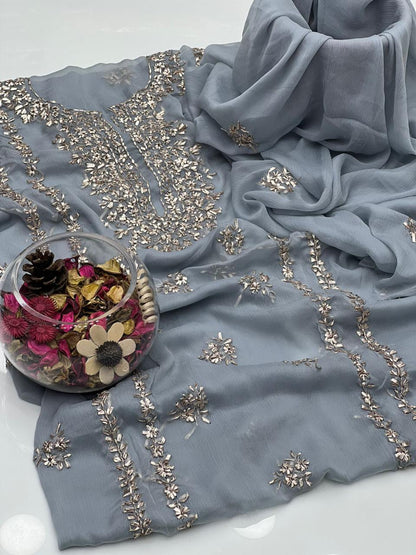 Soft Chiffon Handmade LCD Gotta Work 2Pcs Dress