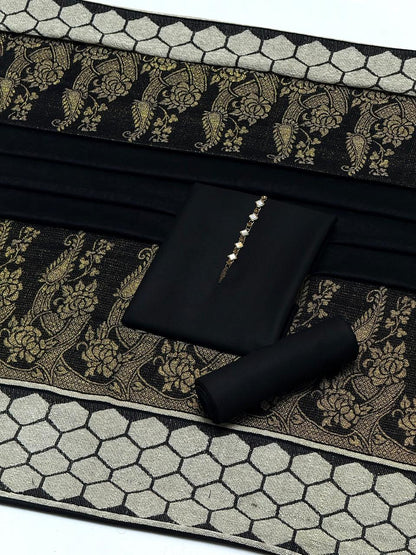 Plain Marina with Whool Shawl 3Pcs Dress