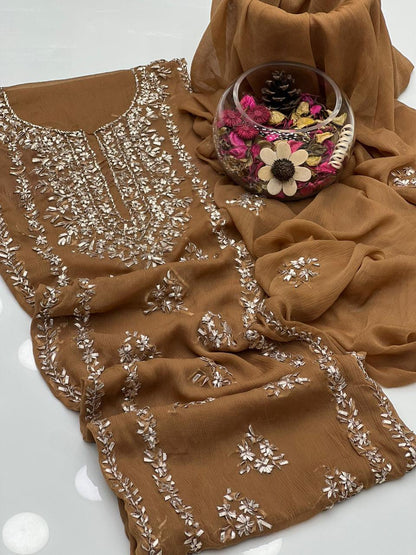 Soft Chiffon Handmade LCD Gotta Work 2Pcs Dress