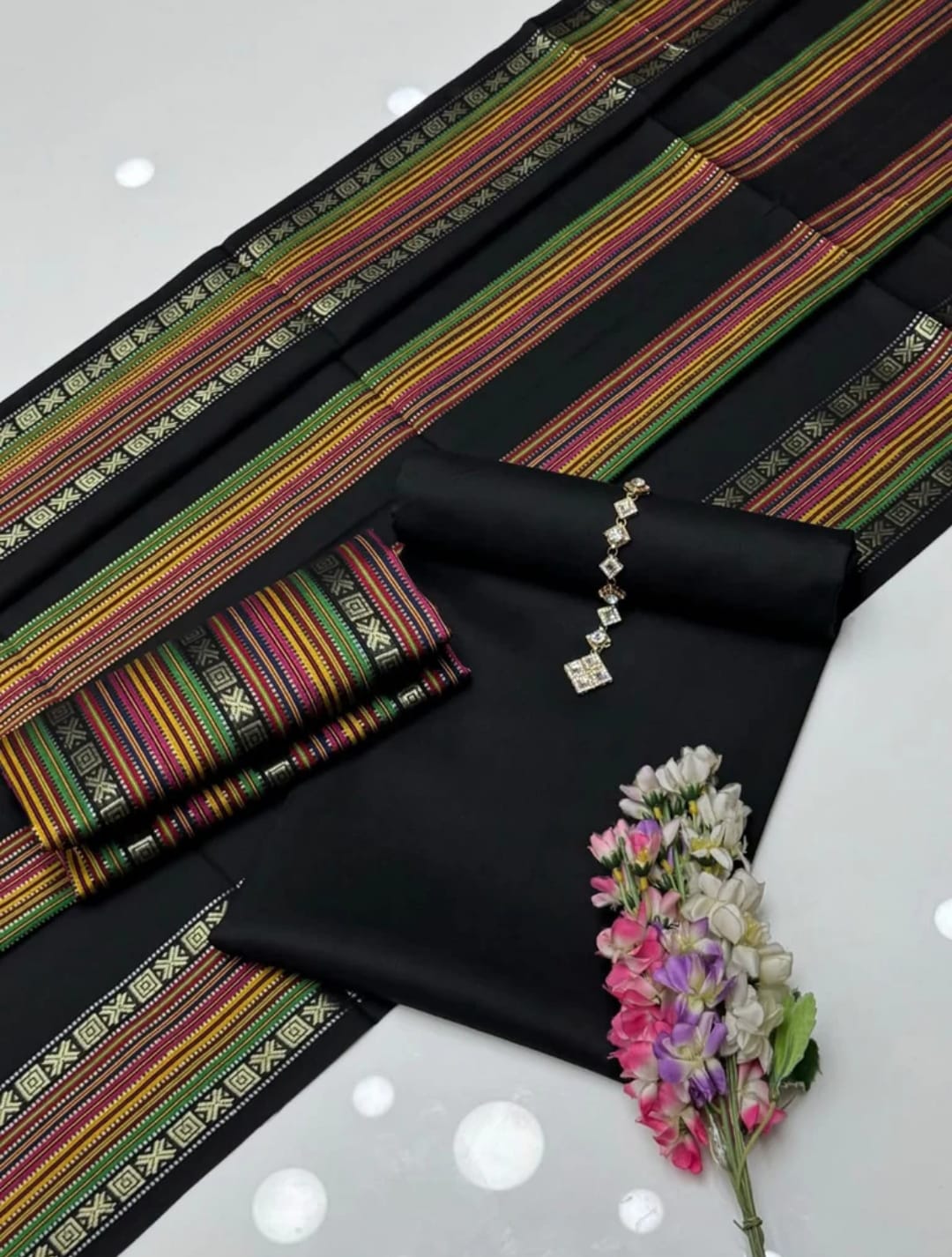 Sussi Jacquard Multi-Color 3Pcs Dress
