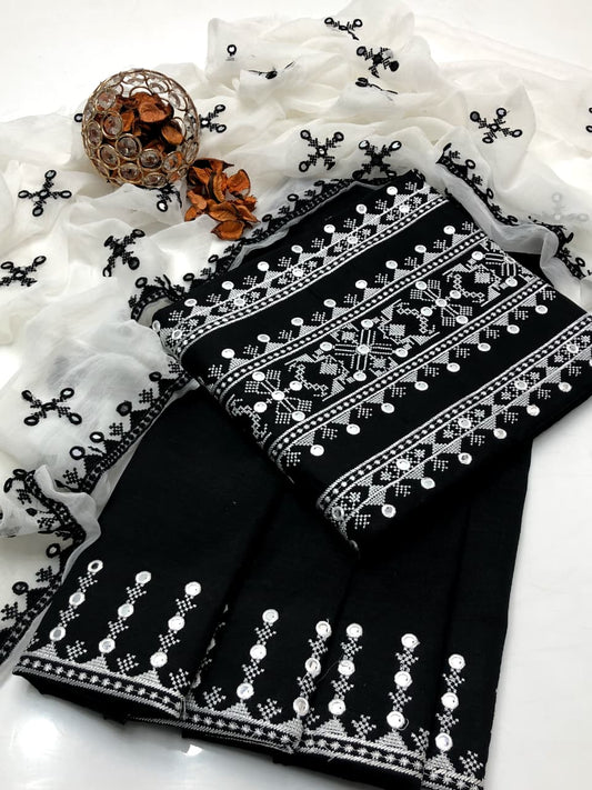 Regalia Lawn Cotton Embroidered 3Pcs Dress