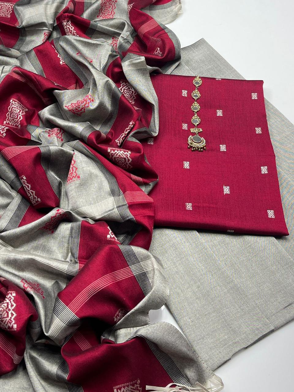 Sussi Jacquard Banarsi Charm 3Pcs Dress