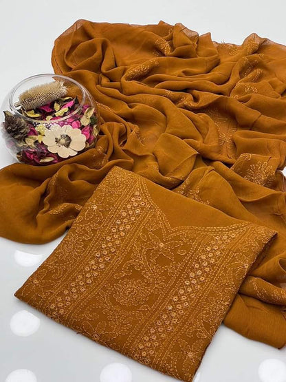 Shadow Sheesha Shiffon Handmade 2Pcs Dress