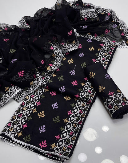 Grace GTM Lawn Cross-Stitch Embroidery 3Pcs Dress